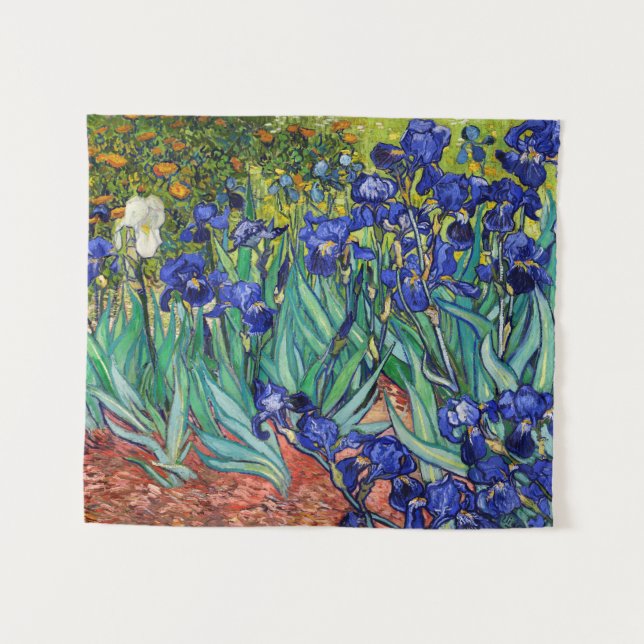 Irises by Vincent van Gogh Tapestry (Front (Horizontal))