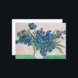 Irises by Vincent van Gogh Thank You Card<br><div class="desc">Vincent van Gogh - Irises,  1890. 
Vincent Willem van Gogh (1853-1890) was a Dutch Post-Impressionist painter who posthumously became one of the most famous and influential figures in Western art history.</div>