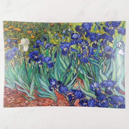 Irises by Vincent van Gogh Trinket Tray