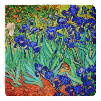 Irises by Vincent Van Gogh Trivet