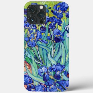 Irises by Vincent Van Gogh vibrant painting art Case-Mate iPhone Case