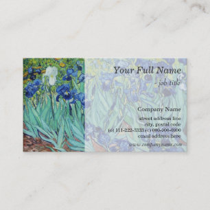 Irises by Vincent van Gogh. Vintage fine art Business Card
