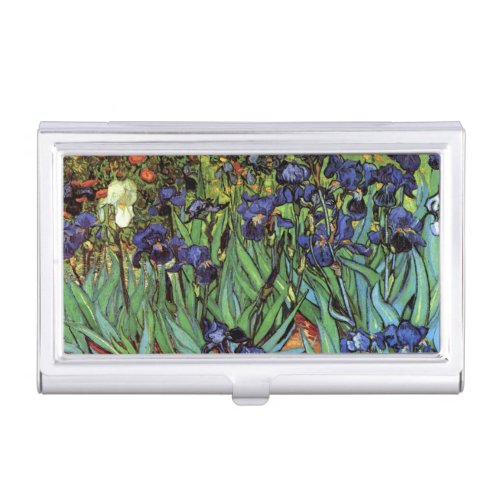 Irises by Vincent van Gogh Vintage Garden Art Business Card Case