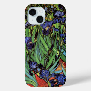 Irises by Vincent van Gogh, Vintage Garden Art iPhone 15 Case