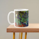 Irises by Vincent van Gogh, Vintage Garden Art Coffee Mug<br><div class="desc">Irises (1889) by Vincent van Gogh is a vintage fine art post impressionism landscape floral painting featuring a garden with purple bearded irises growing by orange poppies. A single white iris flower is blooming at the edge. About the artist: Vincent Willem van Gogh (1853 -1890) was one of the most...</div>