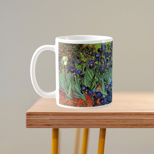 Irises by Vincent van Gogh Vintage Garden Art Coffee Mug