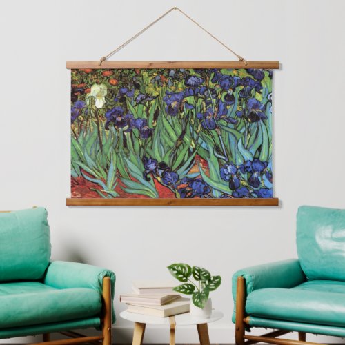 Irises by Vincent van Gogh Vintage Garden Art Hanging Tapestry