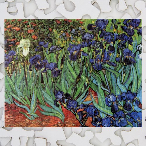 Irises by Vincent van Gogh Vintage Garden Art Jigsaw Puzzle