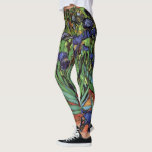Irises by Vincent van Gogh, Vintage Garden Art Leggings<br><div class="desc">Irises (1889) by Vincent van Gogh is a vintage fine art post impressionism landscape floral painting featuring a garden with purple bearded irises growing by orange poppies. A single white iris flower is blooming at the edge. About the artist: Vincent Willem van Gogh (1853 -1890) was one of the most...</div>