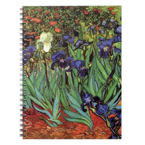 Irises by Vincent van Gogh Vintage Garden Art Notebook