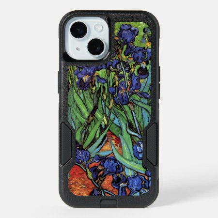 Irises By Vincent Van Gogh, Vintage Garden Art Iphone 15 Case