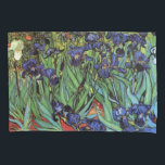 Irises by Vincent van Gogh, Vintage Garden Art Pillow Case<br><div class="desc">Irises (1889) by Vincent van Gogh is a vintage fine art post impressionism landscape floral painting featuring a garden with purple bearded irises growing by orange poppies. A single white iris flower is blooming at the edge. About the artist: Vincent Willem van Gogh (1853 -1890) was one of the most...</div>