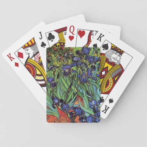 Irises by Vincent van Gogh Vintage Garden Art Poker Cards