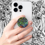 Irises by Vincent van Gogh, Vintage Garden Art PopSocket<br><div class="desc">Irises (1889) by Vincent van Gogh is a vintage fine art post impressionism landscape floral painting featuring a garden with purple bearded irises growing by orange poppies. A single white iris flower is blooming at the edge. About the artist: Vincent Willem van Gogh (1853 -1890) was one of the most...</div>