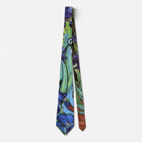 Irises by Vincent van Gogh Vintage Garden Art Tie