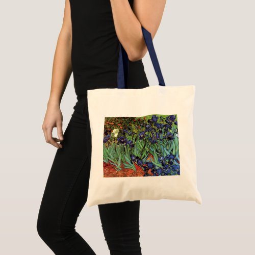 Irises by Vincent van Gogh Vintage Garden Art Tote Bag