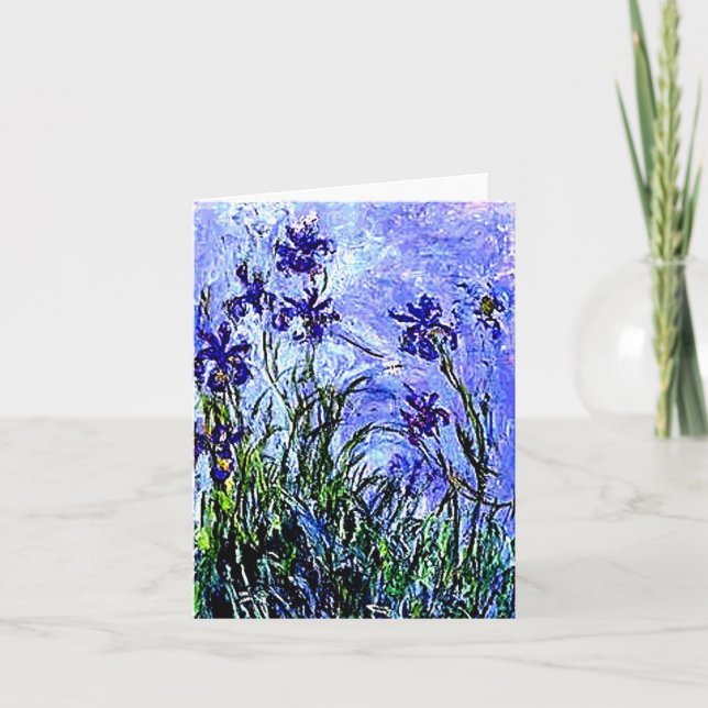 Irises Claude Monet Notecard (Front)