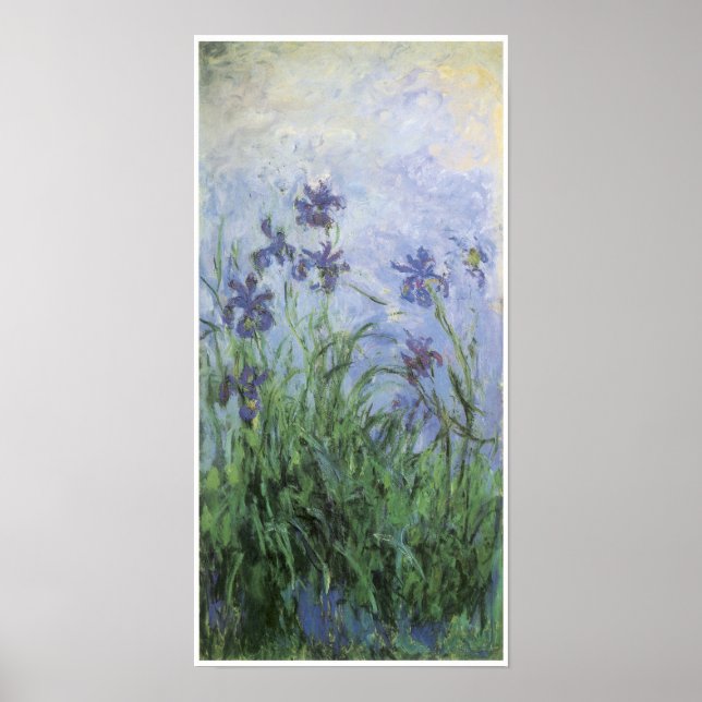 Irises, Claude Monet Poster (Front)