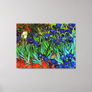 Irises, famous artwork by Van Gogh, Canvas Print