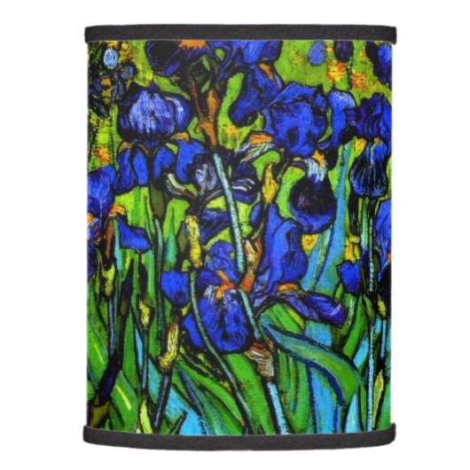 Irises, famous artwork by Van Gogh, Lamp Shade (Right)
