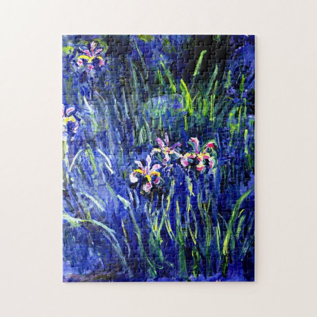 Irises, famous fine art painting by Monet Jigsaw Puzzle (Vertical)