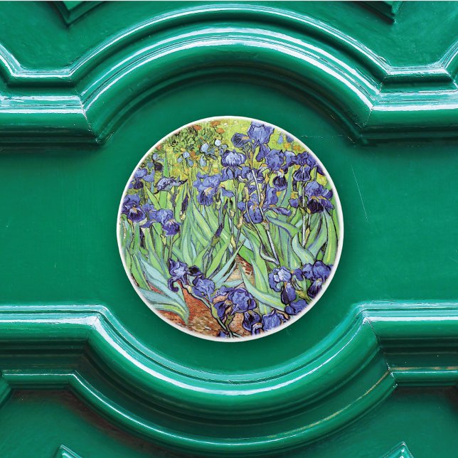 Irises Floral Landscape Vincent van Gogh Ceramic Knob (Creator Uploaded)