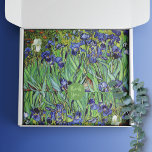 Irises Floral Landscape Vincent van Gogh Tissue Paper<br><div class="desc">This tissue paper brings a touch of timeless artistry to any occasion. Van Gogh's masterpiece, Irises (1889), which is a celebrated work, renowned for its striking violet-blue irises set in a lush garden landscape. The influence of Japanese art on this painting is apparent, as it beautifully combines traditional Western painting...</div>