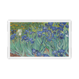Irises, Floral Oil Painting, Vincent Van Gogh Acrylic Tray