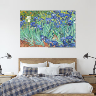 Irises, Floral Oil Painting, Vincent Van Gogh Canvas Print