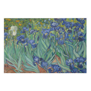 Irises, Floral Oil Painting, Vincent Van Gogh Faux Canvas Print