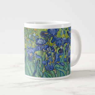 Irises, Floral Oil Painting, Vincent Van Gogh Giant Coffee Mug