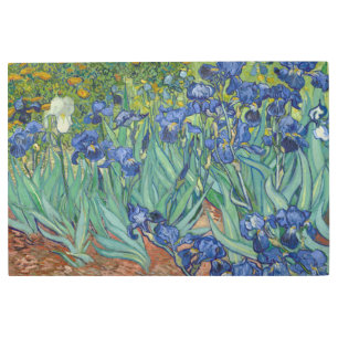 Irises, Floral Oil Painting, Vincent Van Gogh Metal Print