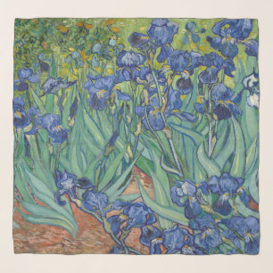 Irises, Floral Oil Painting, Vincent Van Gogh Scarf