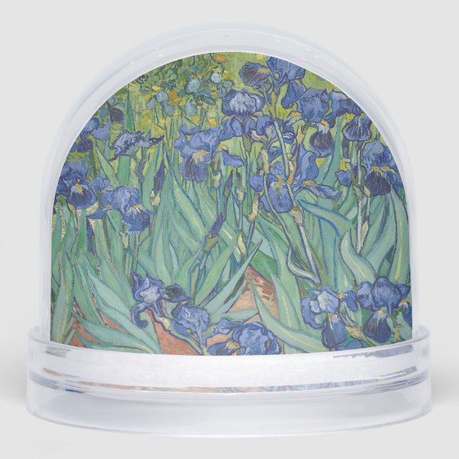 Irises, Floral Oil Painting, Vincent Van Gogh Snow Globe (Front)