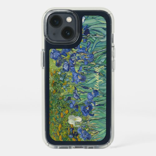 Irises Flowers Van Gogh Floral Art Monogrammed Speck iPhone 13 Case