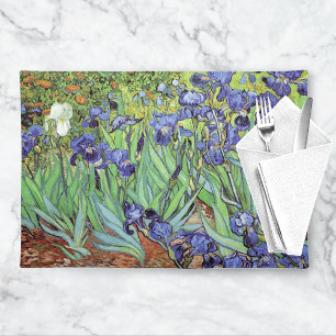 Irises Garden Landscape Vincent van Gogh Cloth Placemat