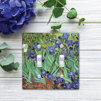 Irises Garden Landscape Vincent Van Gogh Light Switch Cover by mangomoonstudio at Zazzle
