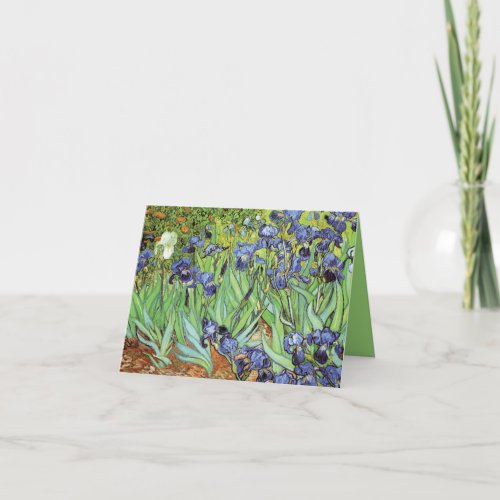 Irises Garden Vincent Van Gogh Thank You Card