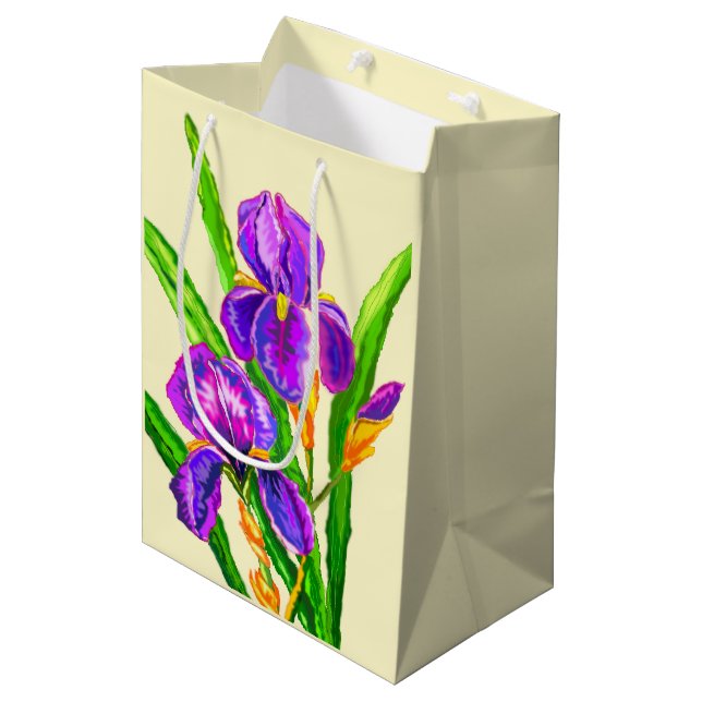 Irises Gift Bag (Front Angled)