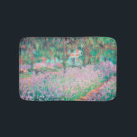 Irises in Monet's Garden Bath Mat<br><div class="desc">Irises in Monet's Garden is a beautiful flower painting by French Impressionism artist,  Claude Monet,  painted in 1900 at his home in Giverny,  France.</div>
