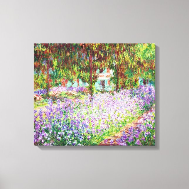 Irises in Monet's Garden Claude Monet Canvas Print (Front)