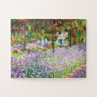 Irises in Monet's Garden Claude Monet Jigsaw Puzzle