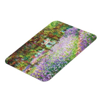 Irises in Monet's Garden Claude Monet Magnet