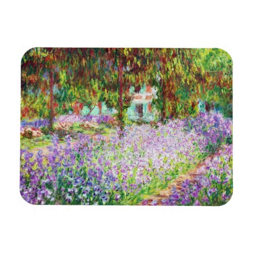 Irises in Monets Garden Claude Monet Magnet