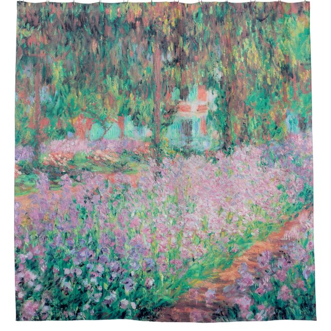 Irises in Monet's Garden Shower Curtain (Front)