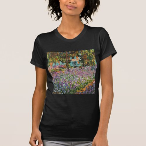 Irises In Monets Garden T_Shirt