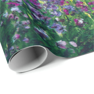 Irises in Monet's Garden Wrapping Paper