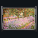 Irises in the Garden by Monet Serving Tray<br><div class="desc">”Irises in Monet’s Garden”, by Claude Monet.Oscar-Claude Monet was a founder of French Impressionist painting, and the most consistent and prolific practitioner of the movement's philosophy of expressing one's perceptions before nature, especially as applied to plein-air landscape painting. The term "Impressionism" is derived from the title of his painting ‘Impression,...</div>