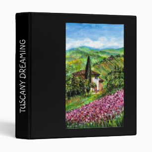 IRISES IN TUSCANY 3 RING BINDER