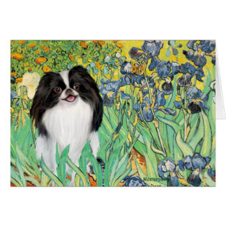 Irises - Japanese Chin 3 Cards